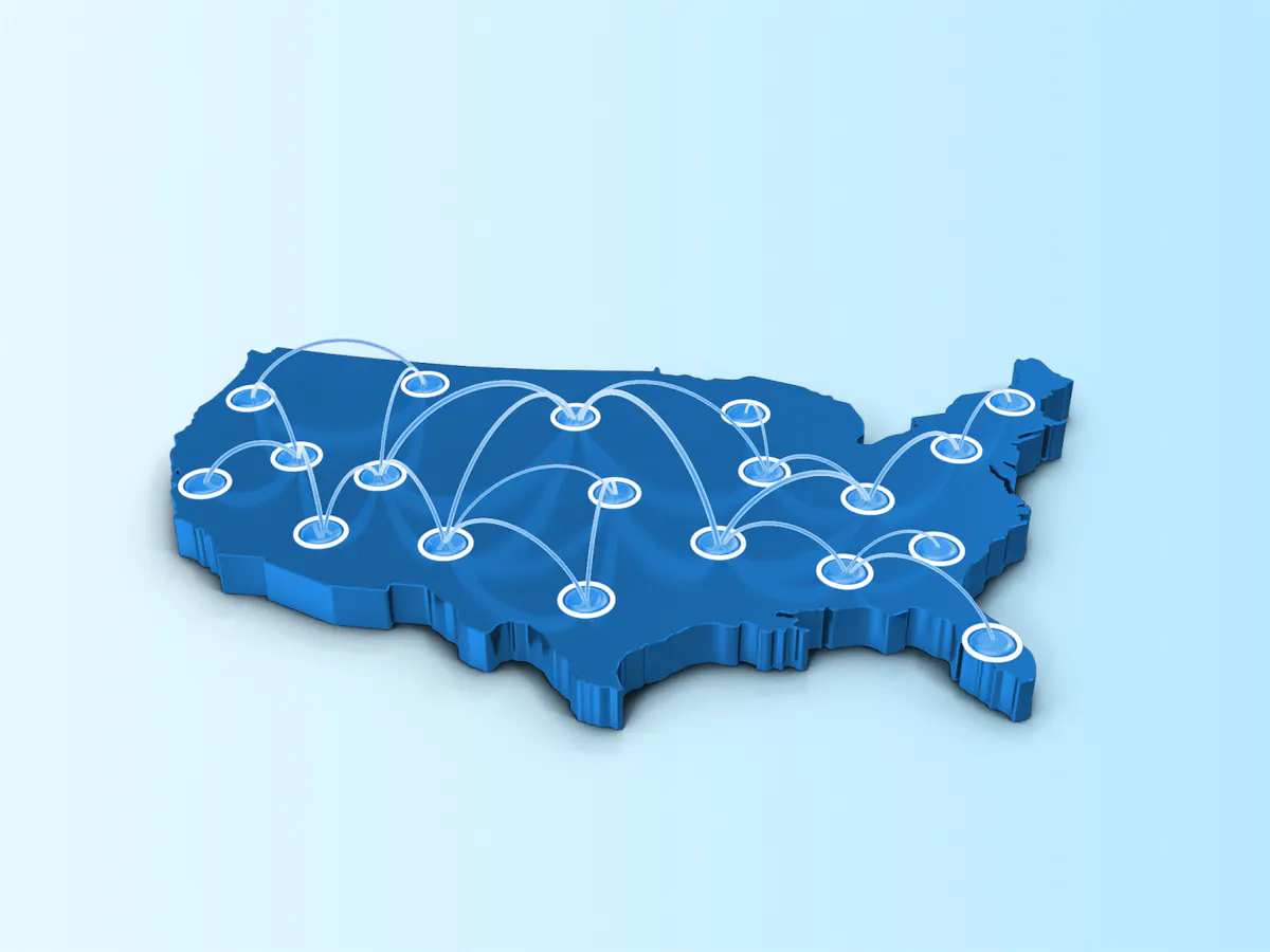 Reach to all parts of the US