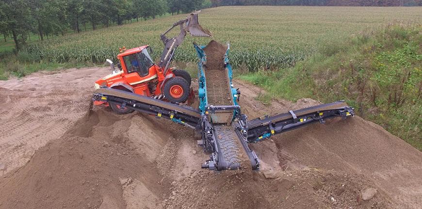 scalping screen screening topsoil