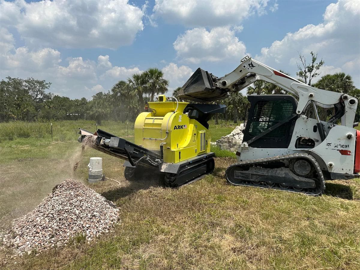 ARK 1910 onsite with Royal Pavers.