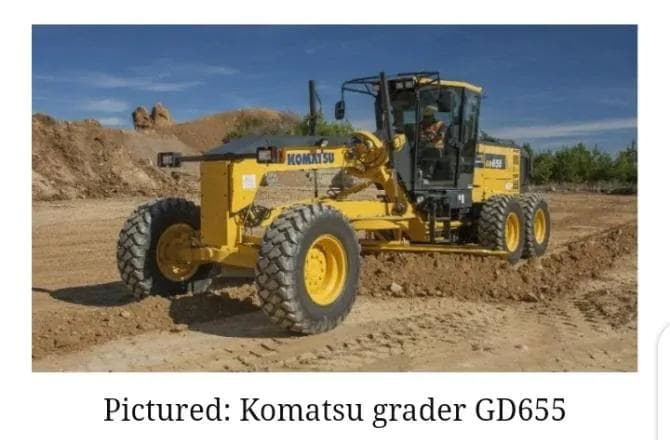 Komatsu grader