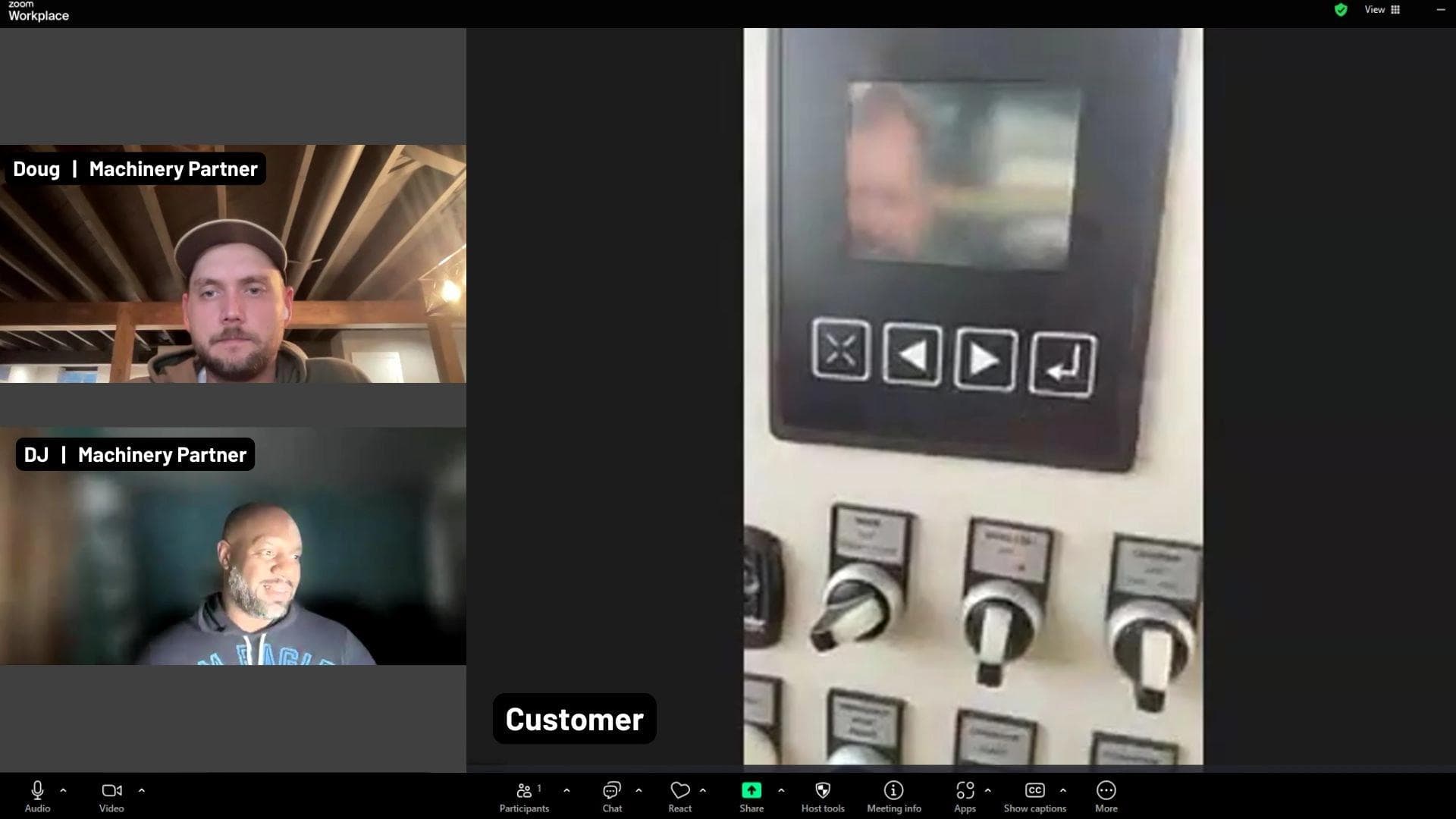 DJ and Doug from Machinery Partner talk a customer though their new machine - Virtual Commissioning at Machinery Partner