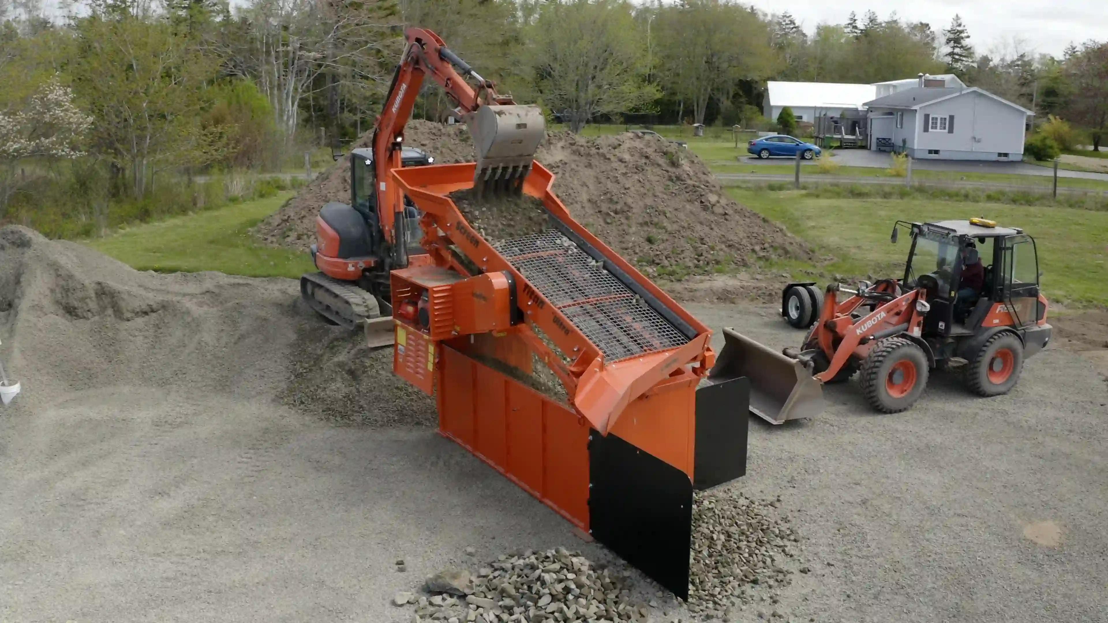 ScreenTitan Ultra screening rock onsite