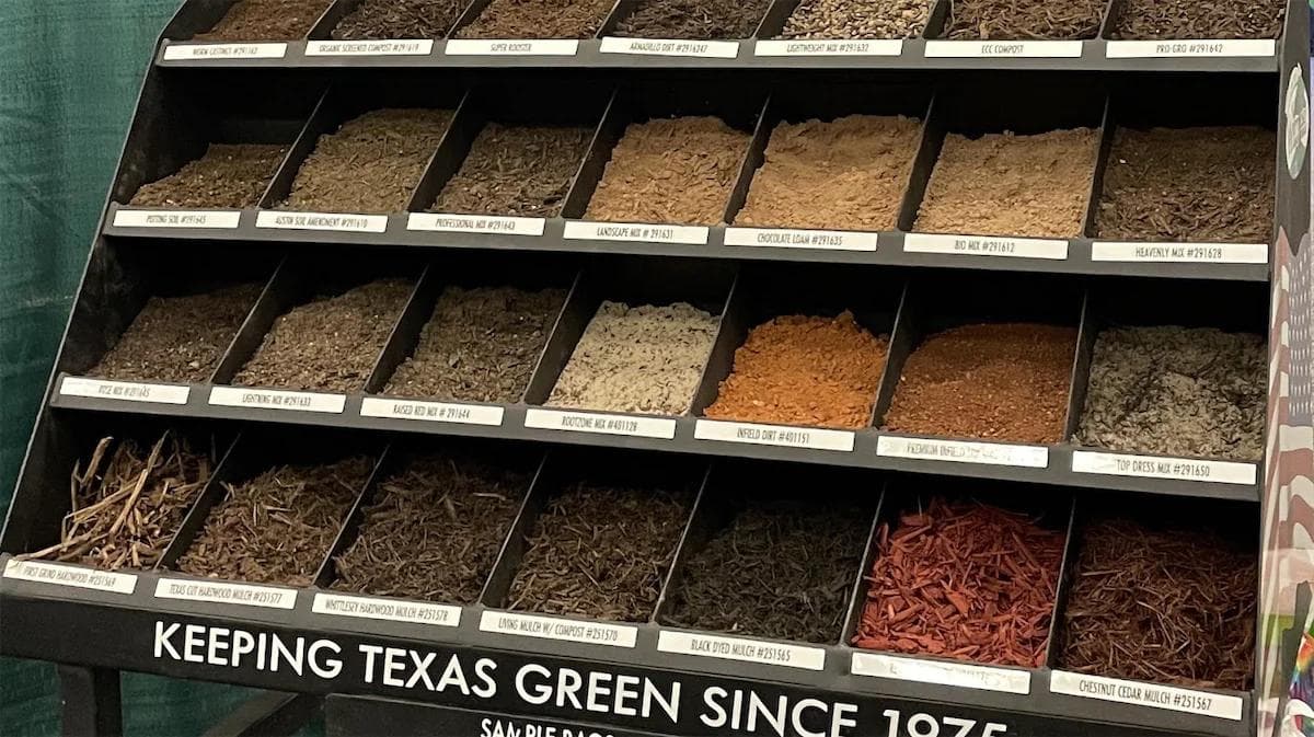 different kinds of colored mulch categorized