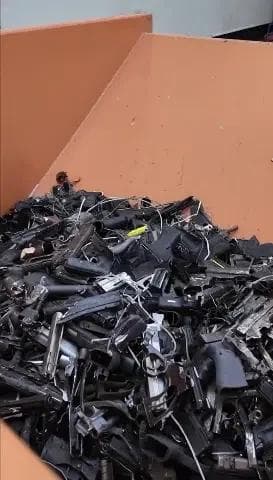 Guns that have been passed through the olnova model 5 e shredder for guns