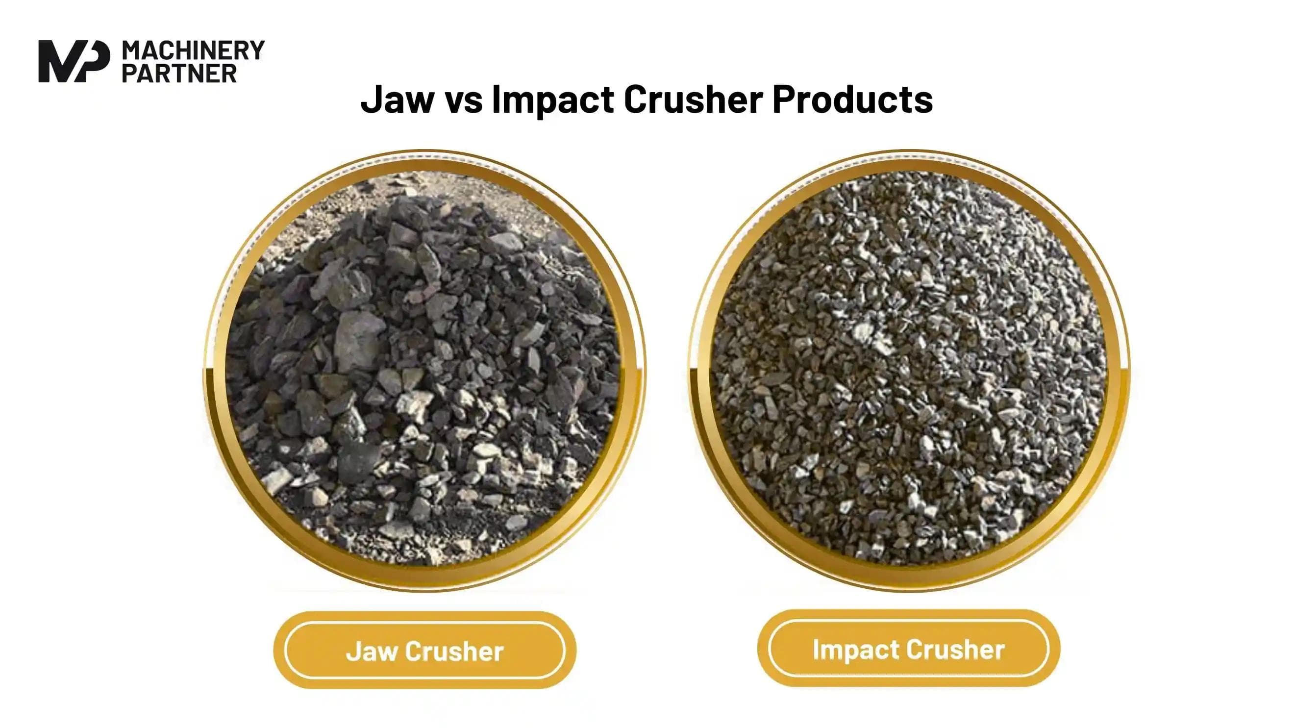 diagram of crushed rock. difference between jaw crushers and impact crushers