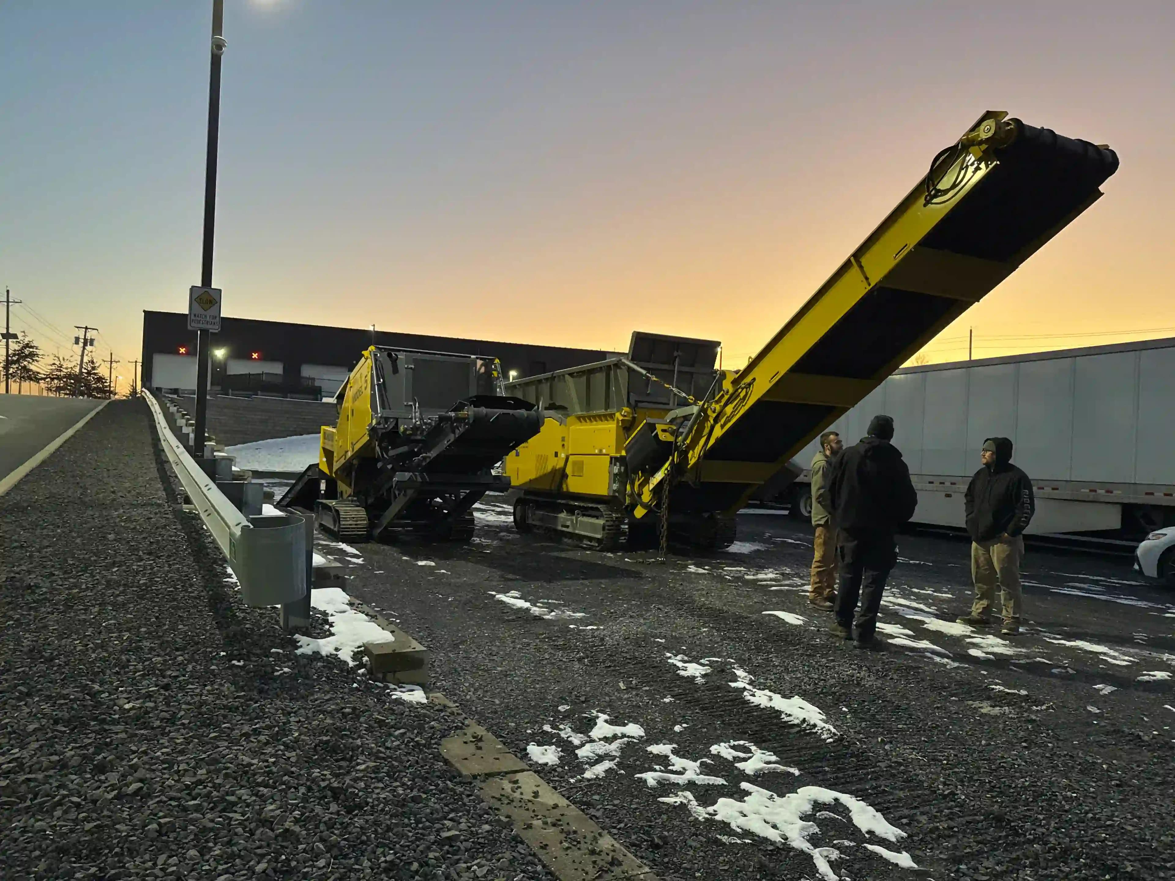 Nick at PM Solutions meeting with the Machinery Partner team before the delivery of the olnova 75 dk