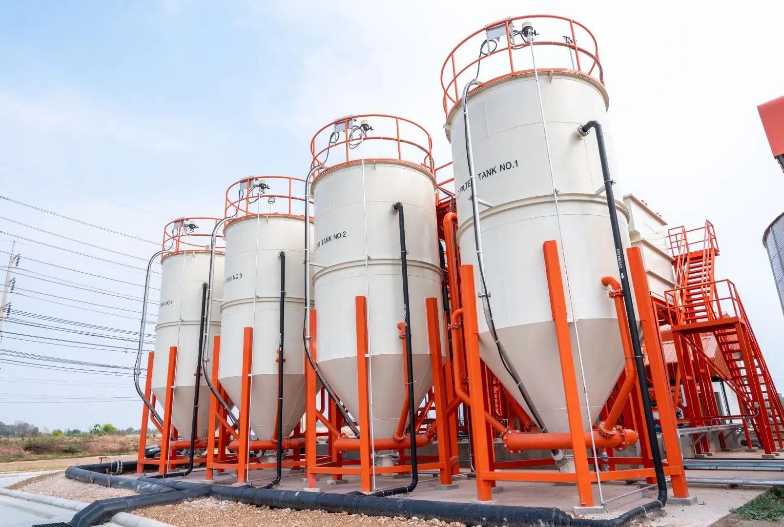 large heated water tanks