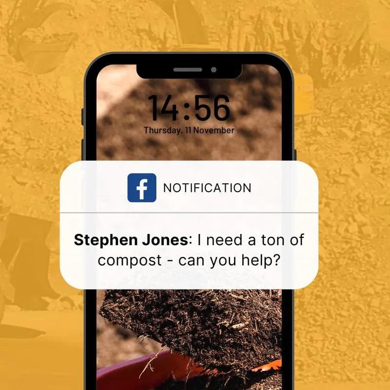 a phone notification for facebook popping up