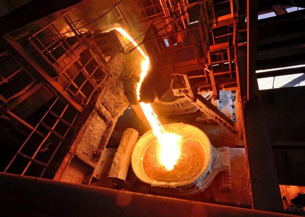 An industrial furnace