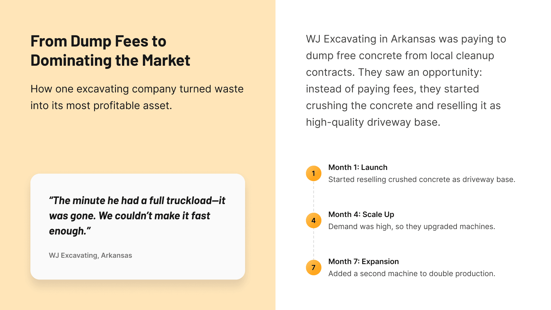 WJ Excavating Case Study