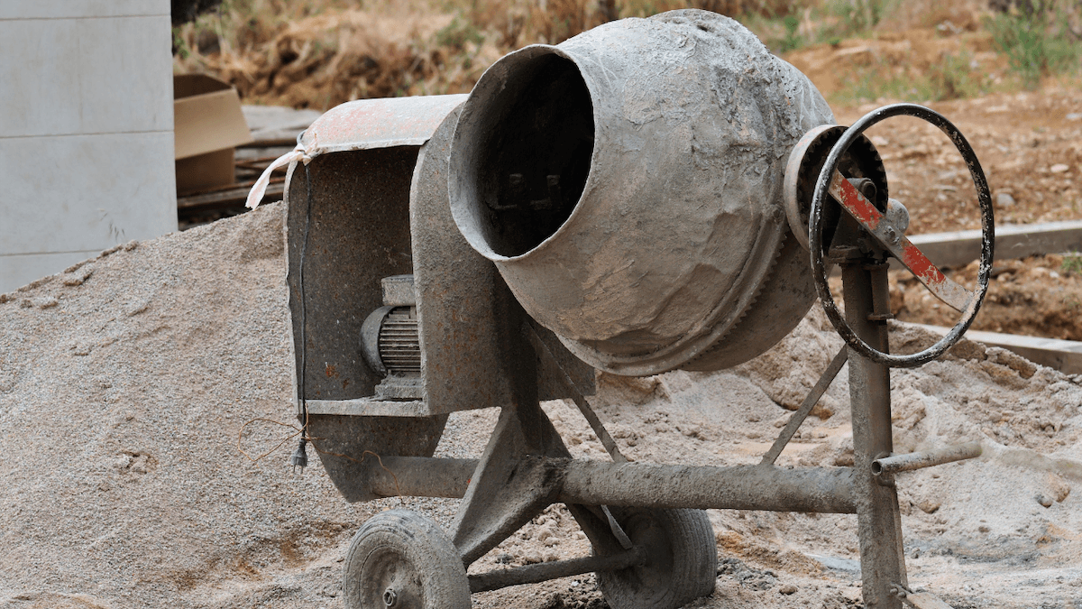 small concrete mixer